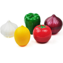 Load image into Gallery viewer, kitchen Vegetables Fruits Containers Crisper Onion Garlic Pepper Tomato Lemon Plastic Refrigerator
