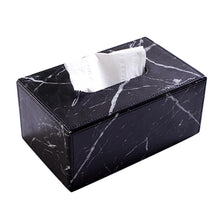 Load image into Gallery viewer, Tissue Cube Box Napkin Holder Box Kitchen Accessory Marble Pattern Tissues Cube Box Holder
